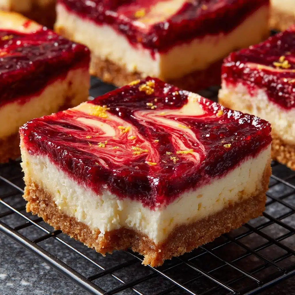 Lemon Raspberry Swirl Bars Recipe - Recipe Image
