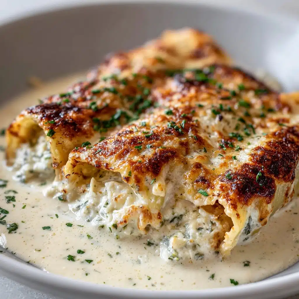 Chicken Alfredo Lasagna Rolls Recipe