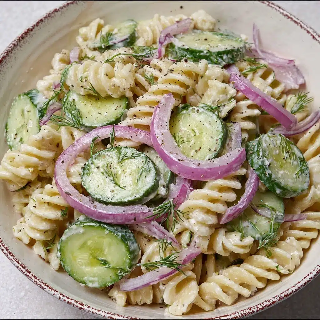 Cucumber Pasta Salad Recipe - Recipe Image