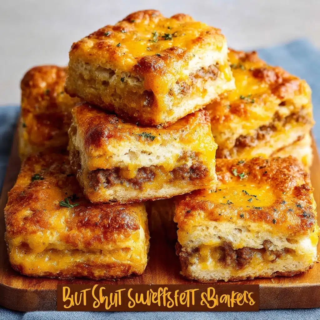 Sausage Cheese Butter Swim Biscuits Recipe - Recipe Image
