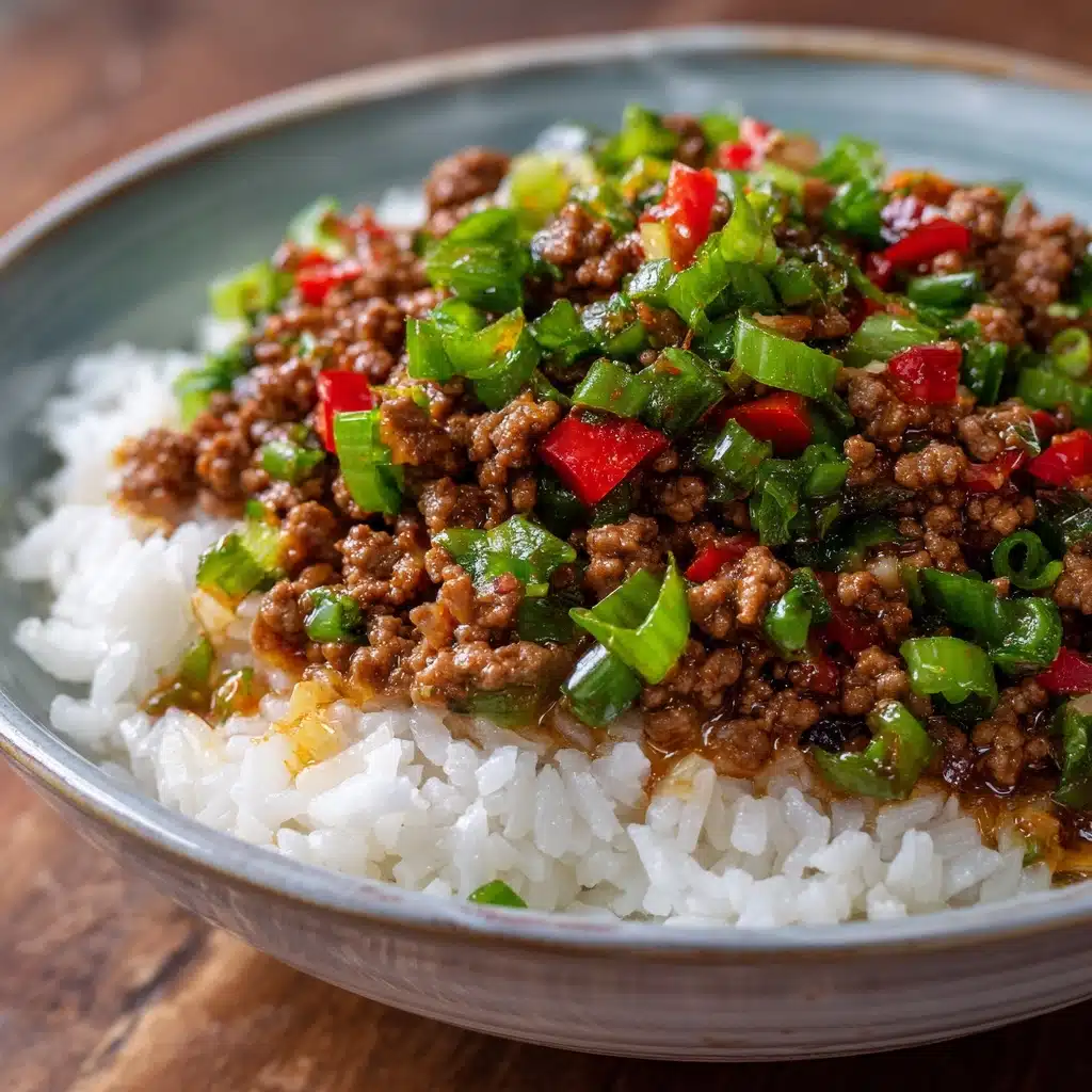 Beef and Pepper Rice Bowls Recipe - Recipe Image