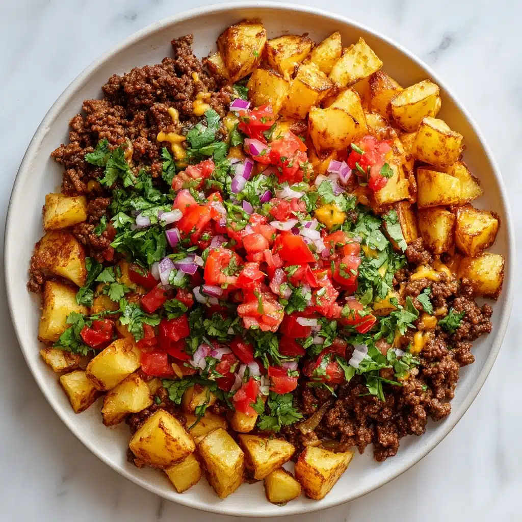 Ground Beef and Potato Taco Bowl Recipe - Recipe Image