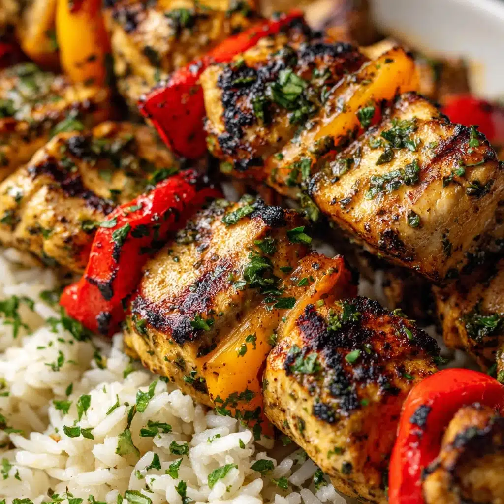 Easy Greek Marinated Chicken Kabobs Recipe - Recipe Image
