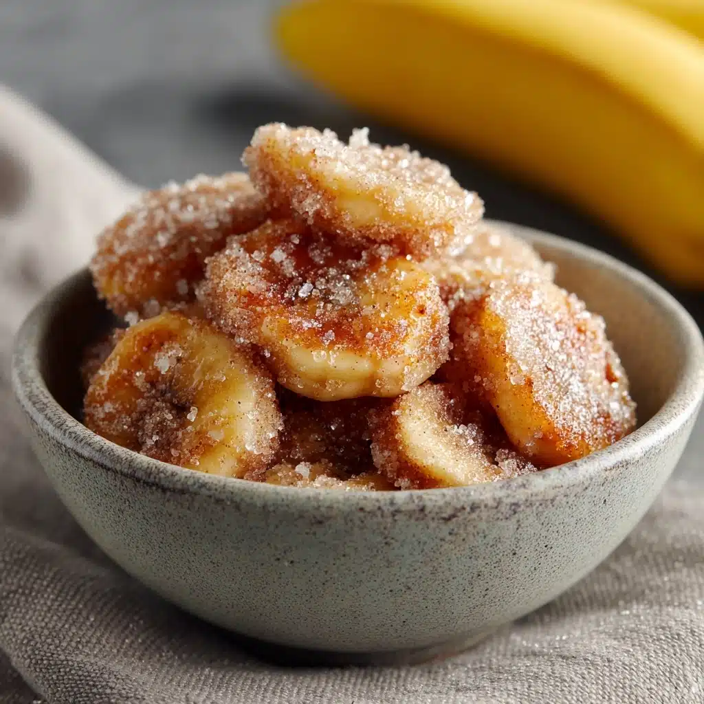 Cinnamon Sugar Air Fryer Banana Chips Recipe - Recipe Image