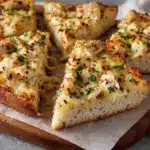 The Viral Chicken Alfredo Garlic Bread I'm Obsessed With Recipe