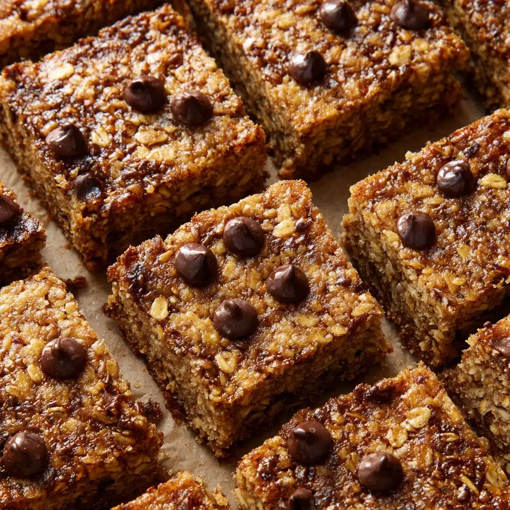 Banana Peanut Butter Oat Bars Recipe - Recipe Image