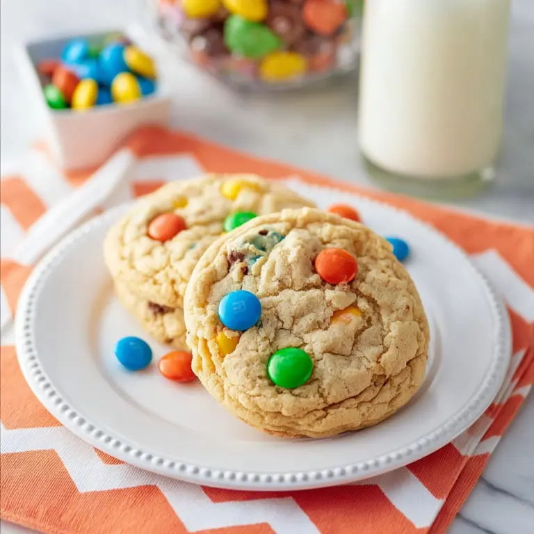 Peanut Butter M&M Cookies Recipe