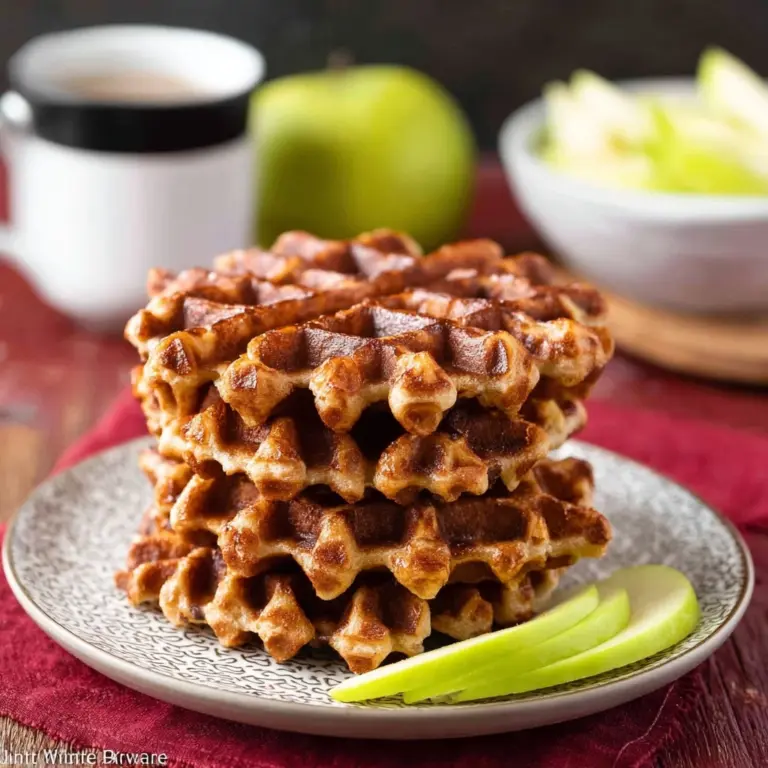 Mini Apple Fritter Waffle Donuts Recipe