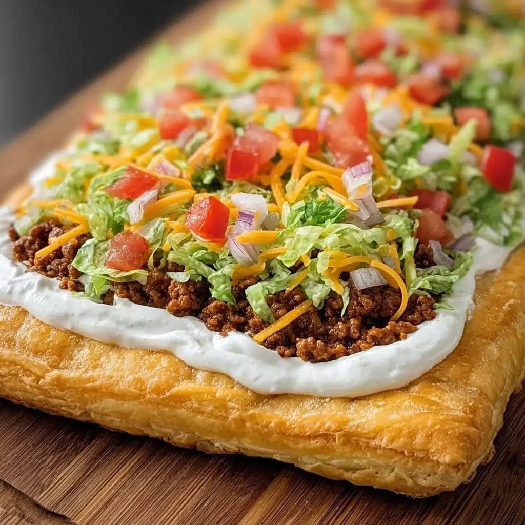 Taco Pizza Appetizer Recipe - Recipe Image