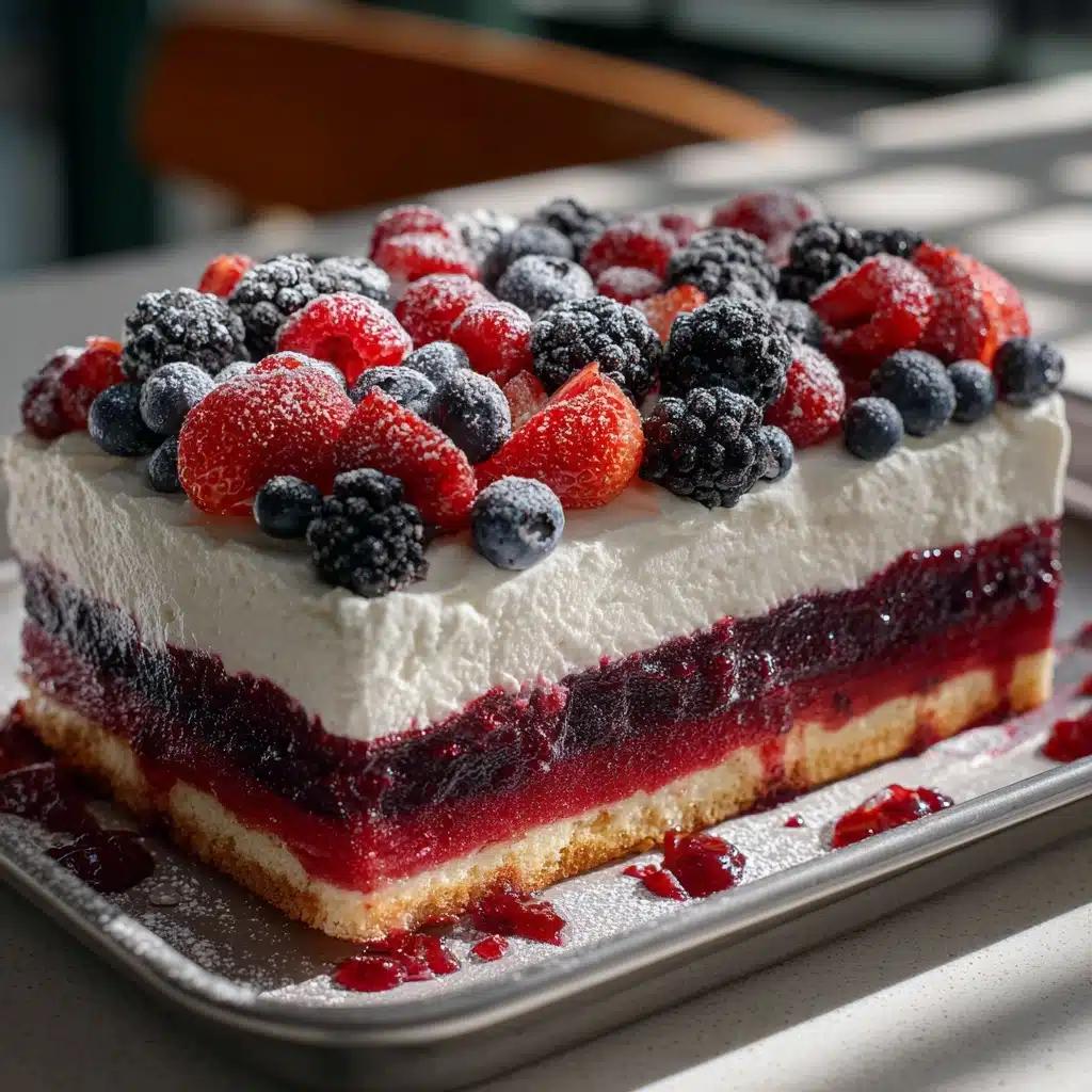 No Bake Summer Berry Lasagna Recipe - Recipe Image