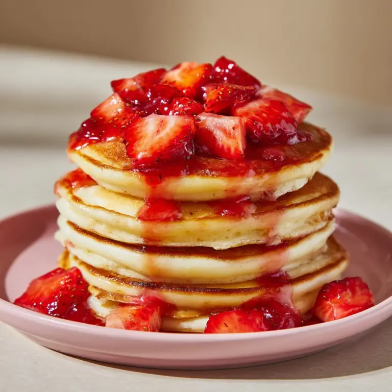 Strawberry Cheesecake Pancakes Recipe