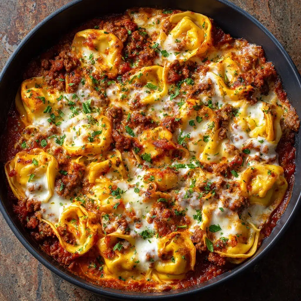 Cheesy Beef Tortellini Bake: A Family Favorite Dinner Recipe - Recipe Image