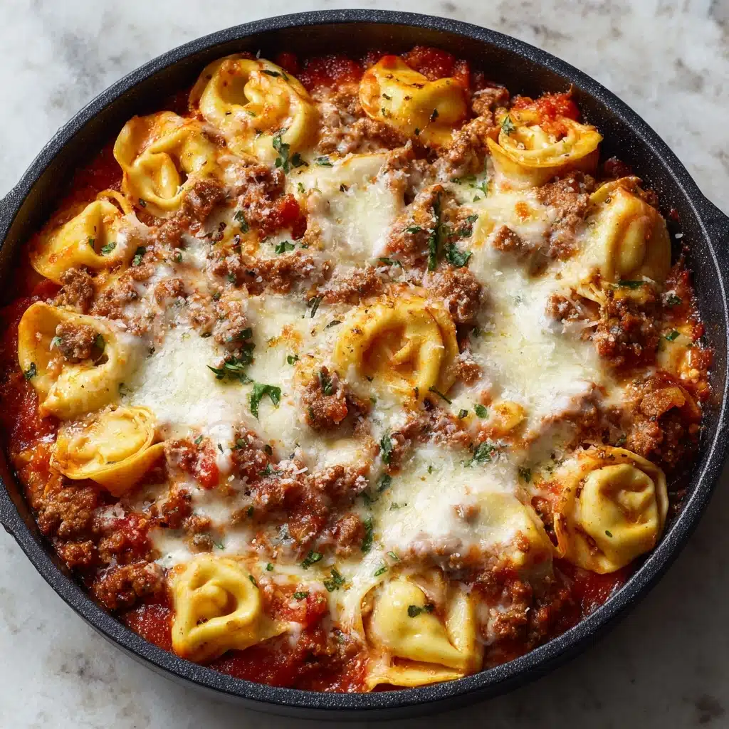 Cheesy Beef Tortellini Bake: A Family Favorite Dinner Recipe - Recipe Image