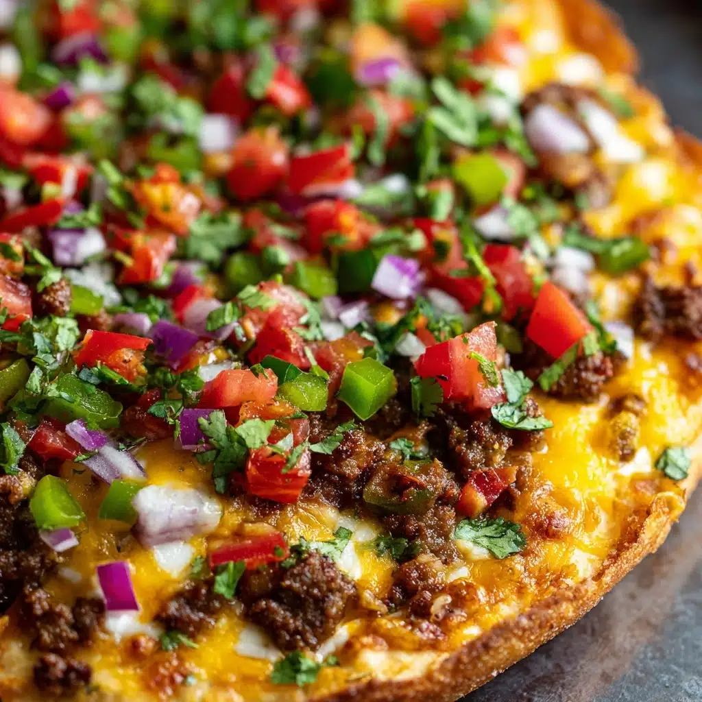 Easy Taco Pizza Recipe - Recipe Image