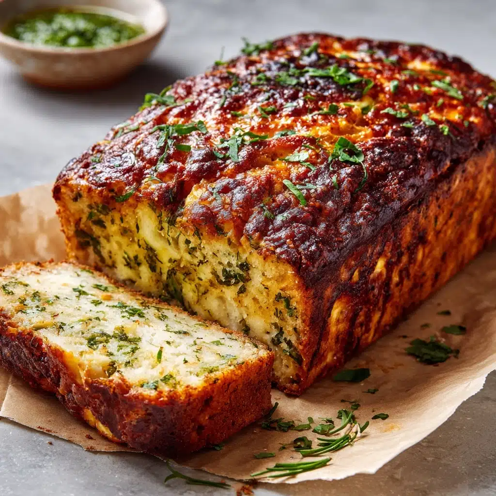 Cheese, Herb & Garlic Quick Bread (No Yeast) Recipe - Recipe Image