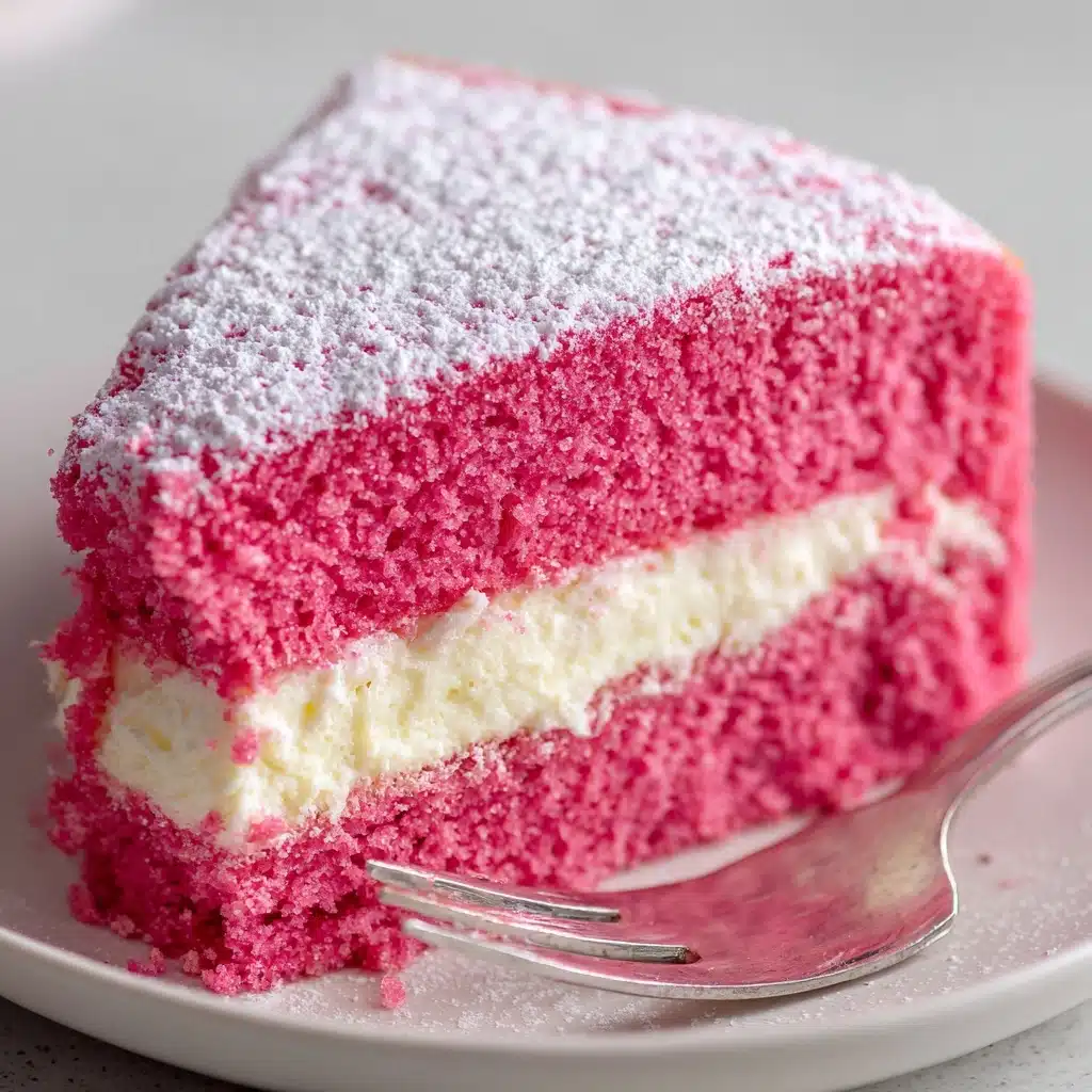 Strawberry Bundt Cake with Marshmallow Cream Filling Recipe - Recipe Image