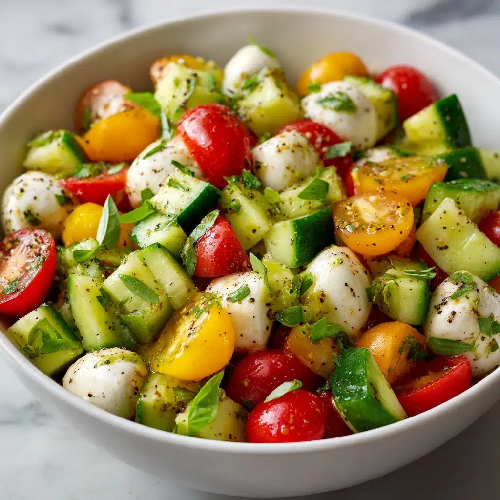 Tomato Cucumber Mozzarella Salad Recipe