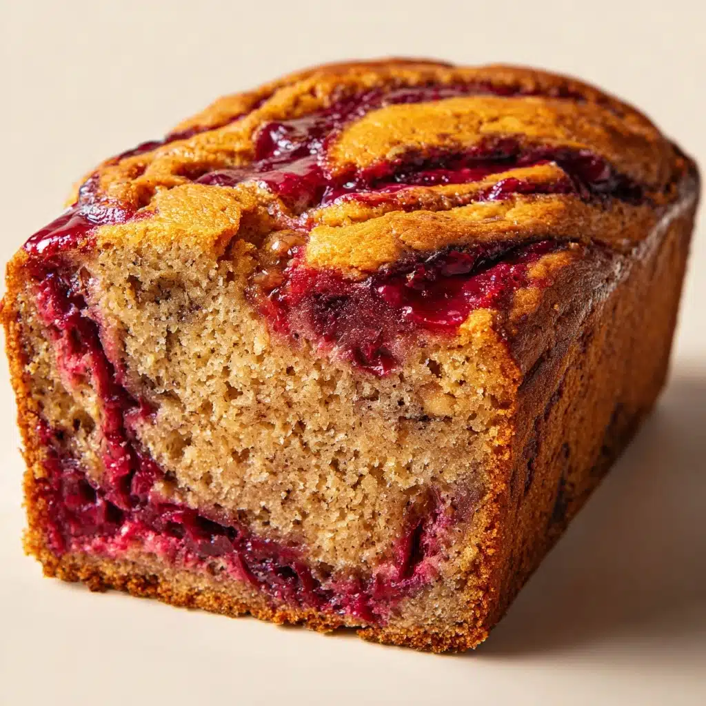 Peanut Butter & Jelly Banana Bread Recipe - Recipe Image