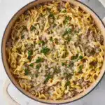 30-Minute Ground Beef Stroganoff Recipe