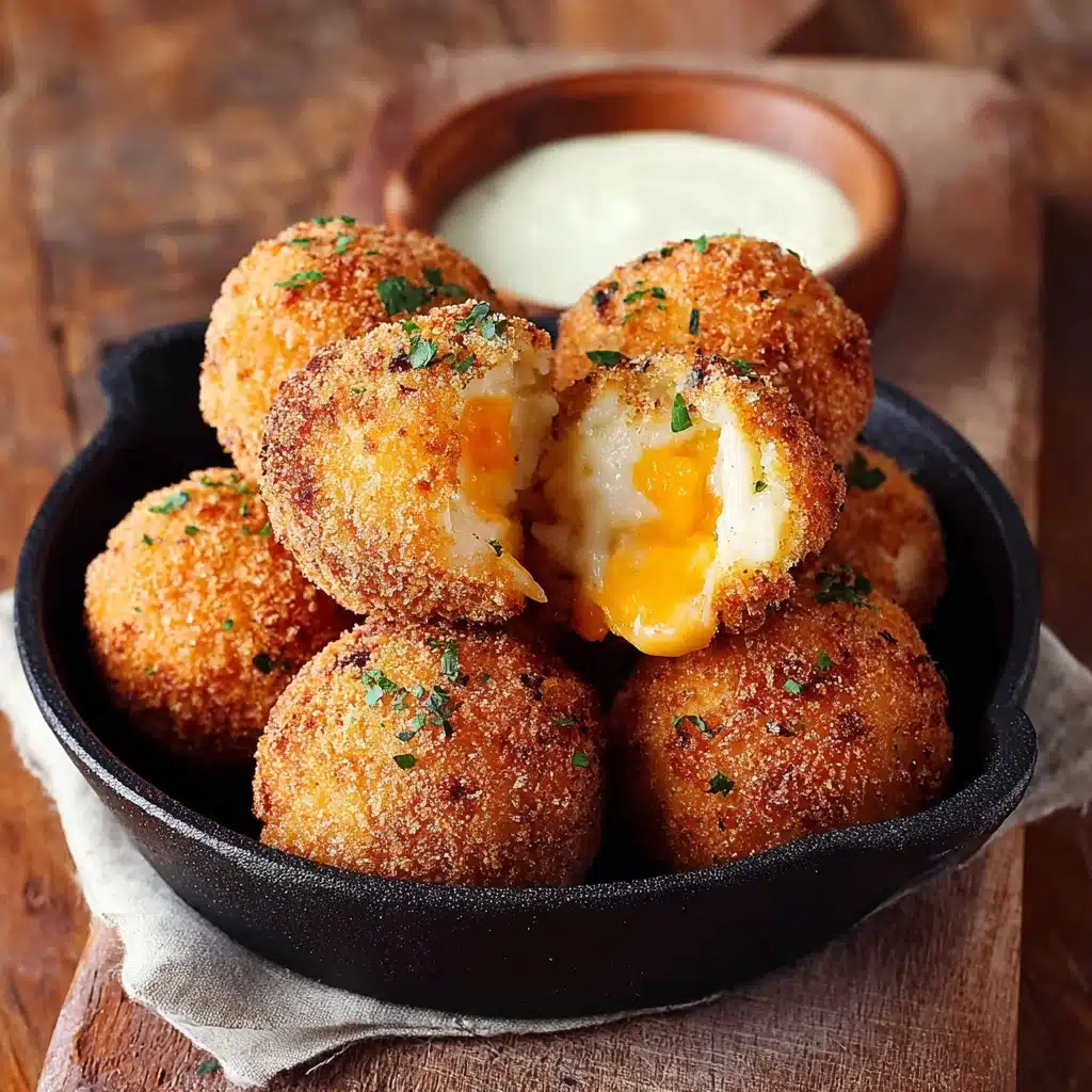 Air Fryer Cheesy Mashed Potato Balls Recipe