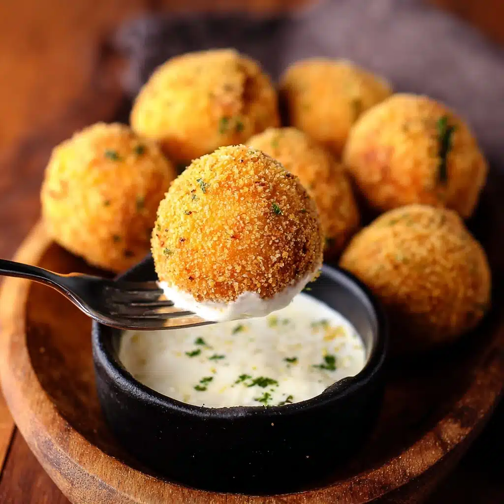 Air Fryer Cheesy Mashed Potato Balls Recipe - Recipe Image