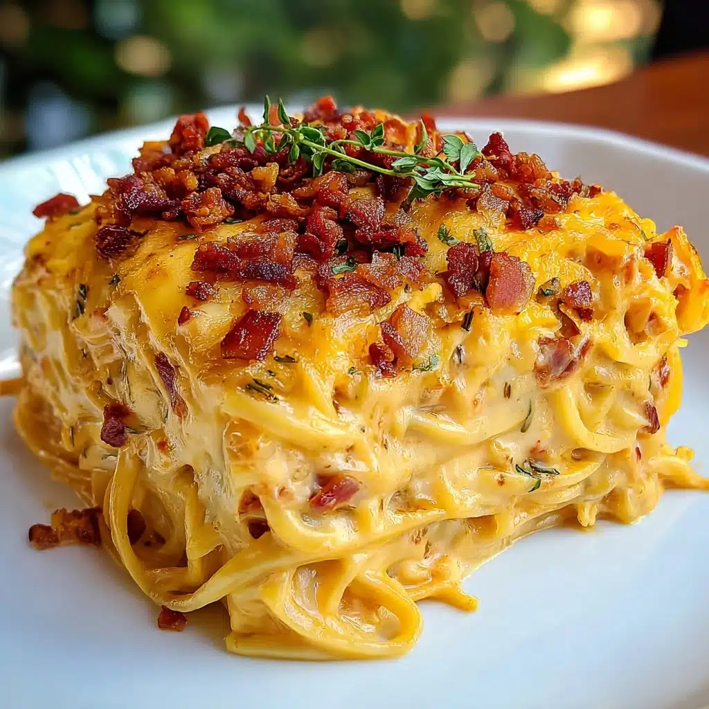 Spicy Southern Cheesy Chicken Spaghetti Casserole Recipe - Recipe Image