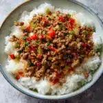 Beef and Pepper Rice Bowls Recipe