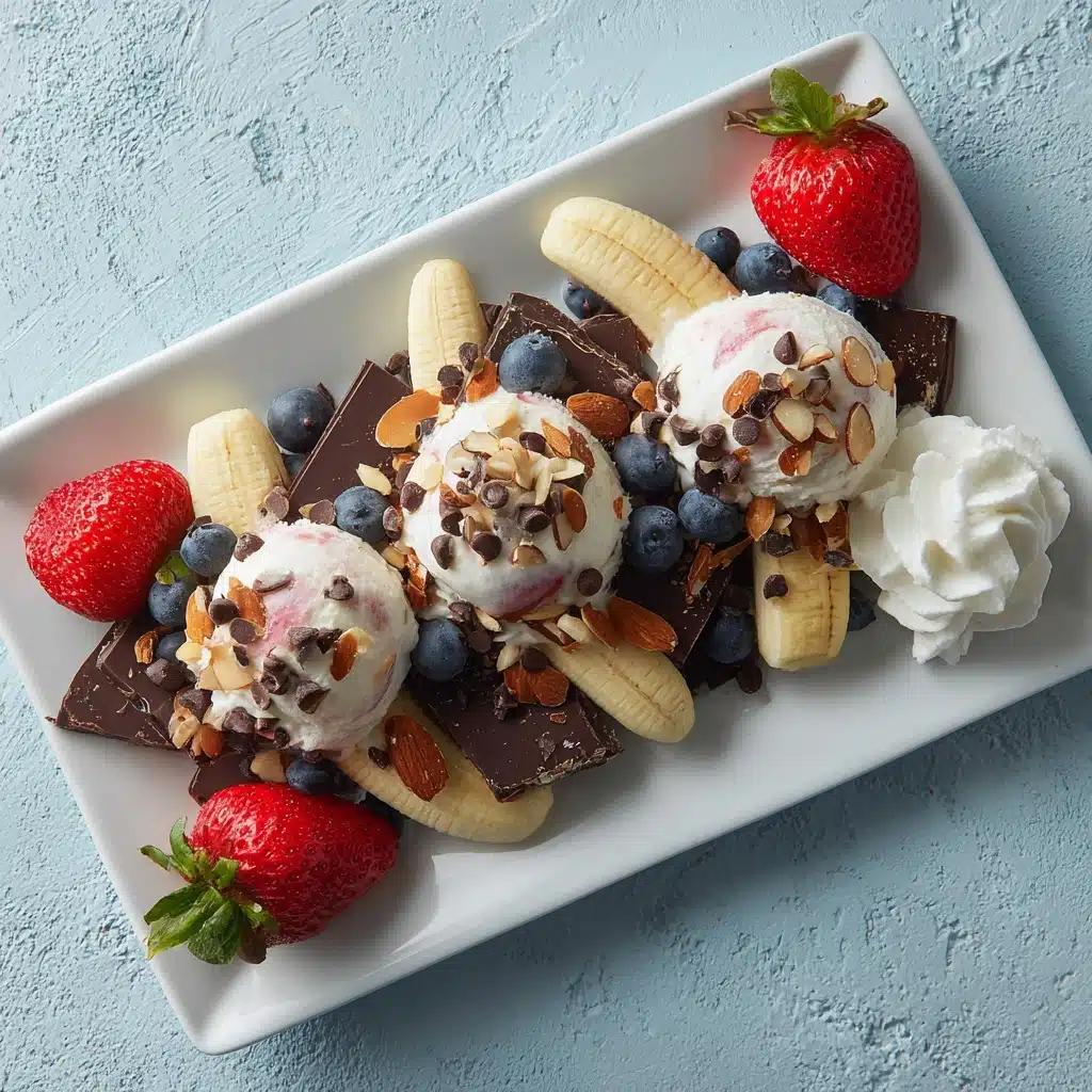 Breakfast Blueberry Banana Split Recipe