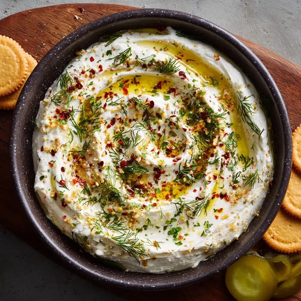 Roasted Garlic Whipped Feta Dip Recipe