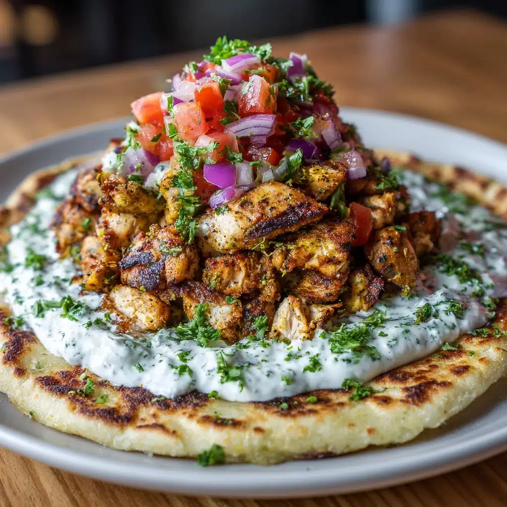 Greek Chicken Gyros with Lemon-Herb Marinade and Tzatziki Recipe - Recipe Image