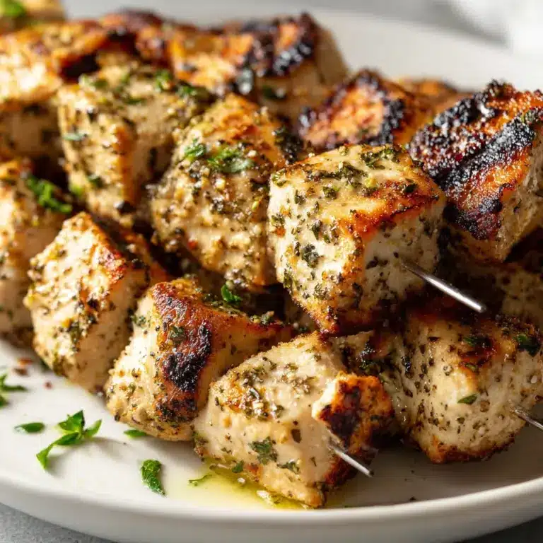 Easy Greek Marinated Chicken Kabobs Recipe