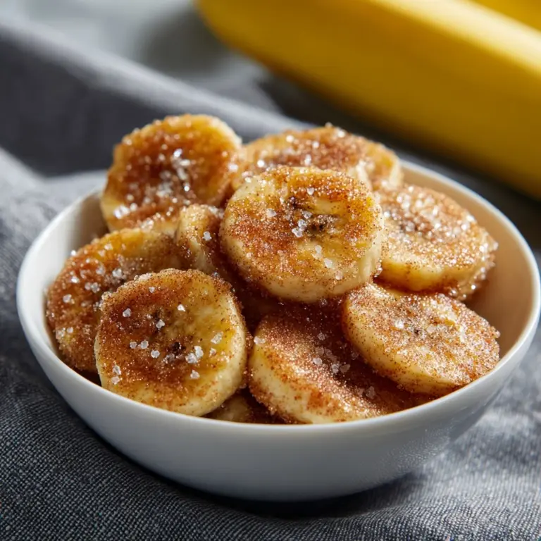 Cinnamon Sugar Air Fryer Banana Chips Recipe