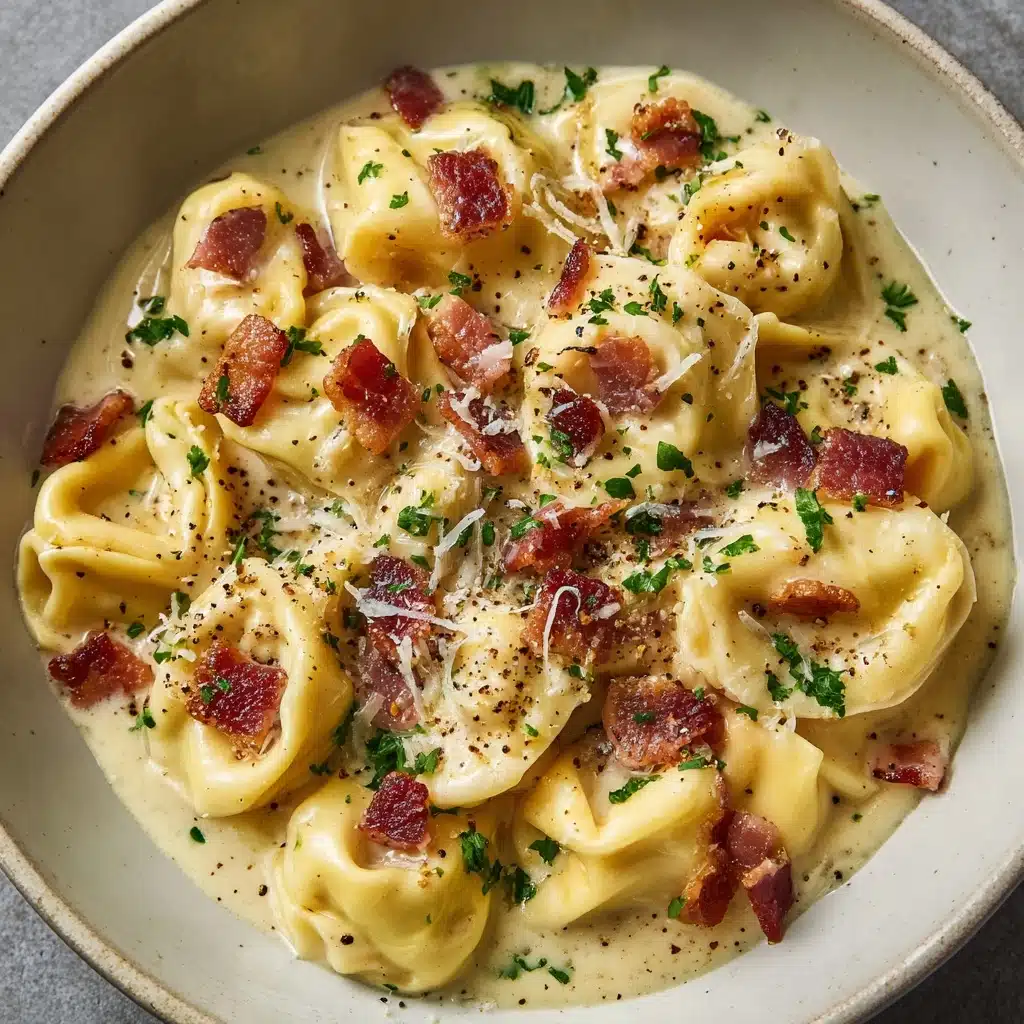 Creamy Tortellini Carbonara Recipe - Recipe Image