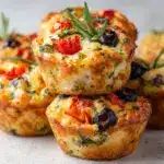 Focaccia Muffins (Easy No Knead with 3 Flavors) Recipe