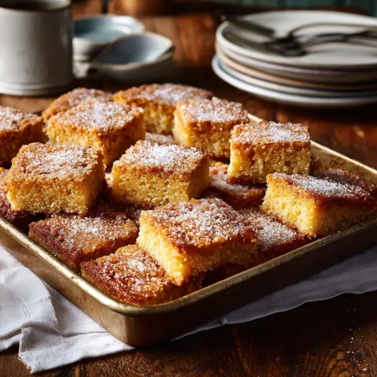 Cinnamon Sugar Blondies Recipe