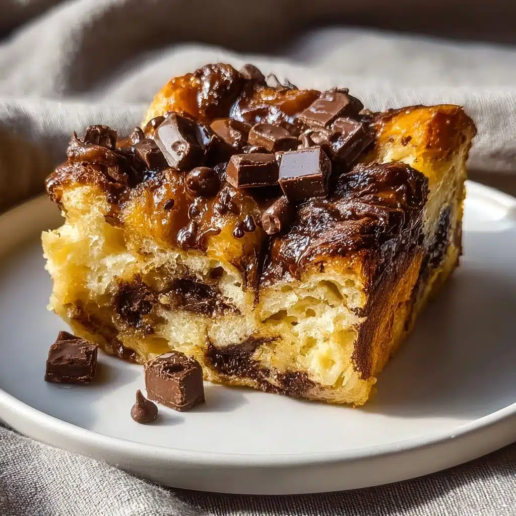 Decadent Chocolate Croissant Breakfast Bake Recipe - Recipe Image