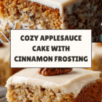 Applesauce Cake with Cinnamon Cream Cheese Frosting Recipe