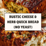 Cheese, Herb & Garlic Quick Bread (No Yeast) Recipe