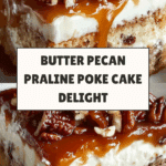 Butter Pecan Praline Poke Cake Recipe