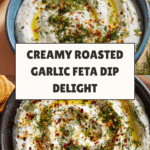 Roasted Garlic Whipped Feta Dip Recipe