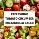 Tomato Cucumber Mozzarella Salad Recipe