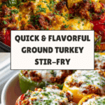 Ground Turkey and Peppers Stir-Fry Recipe
