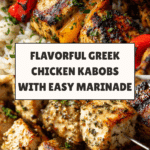 Easy Greek Marinated Chicken Kabobs Recipe