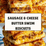 Sausage Cheese Butter Swim Biscuits Recipe