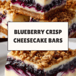 Blueberry Crisp Cheesecake Bars Recipe