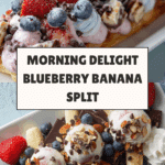 Breakfast Blueberry Banana Split Recipe
