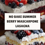No Bake Summer Berry Lasagna Recipe