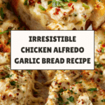The Viral Chicken Alfredo Garlic Bread I'm Obsessed With Recipe