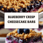 Blueberry Crisp Cheesecake Bars Recipe