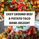 Ground Beef and Potato Taco Bowl Recipe